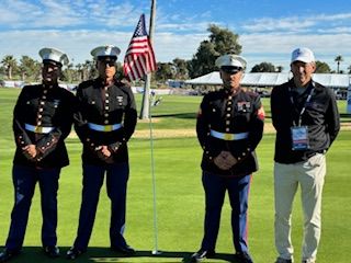 A group of men in uniform standing next to each other.