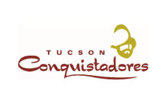 A logo of tucson conquistador, an event that is happening in the city.